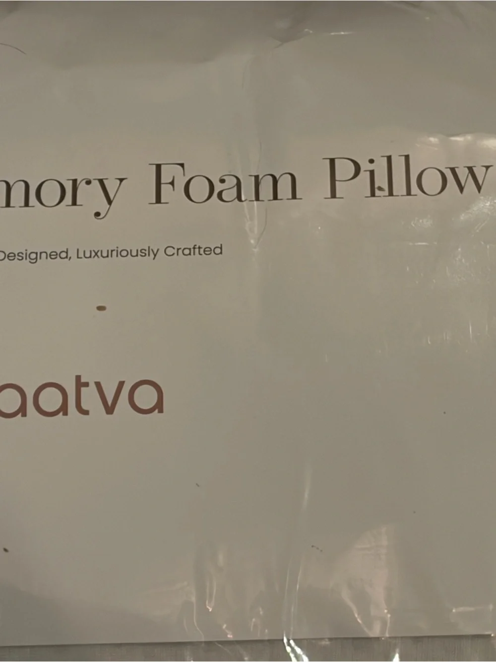 1 SAATVA GRAPHITE MEMORY FOAM PILLOW High Loft King Size Pillow NEW